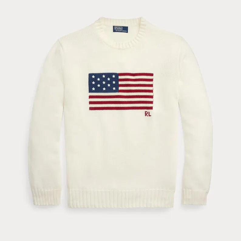il_794xN.8333209860_sivs Off White US Flag Polo Knit Sweater By Ralph Laure
